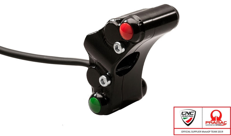 CNC Racing Left handlebar switch Pramac Racing Lim. Ed - street use, Black | SWD01BPR