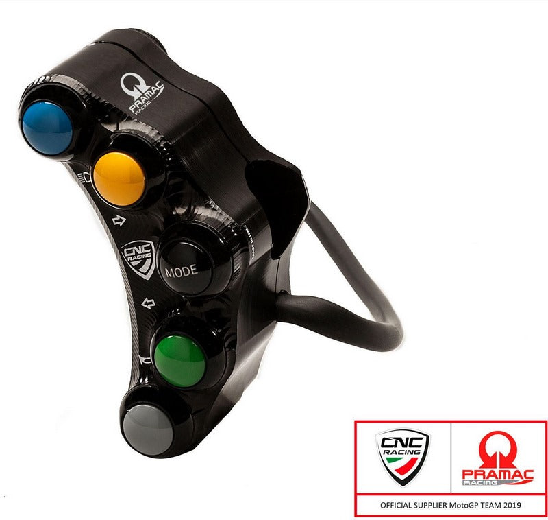 CNC Racing Left handlebar switch Pramac Racing Lim. Ed - street use, Black | SWD01BPR
