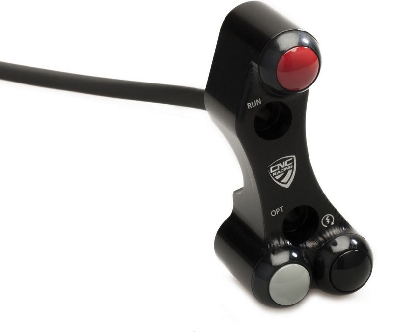 CNC Racing Right handlebar switch - OEM and RCS Brembo brake master cylinder, Black | SWD09B