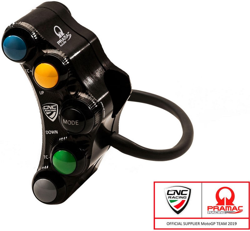 CNC Racing Left handlebar switch - Race use - Pramac Racing limited Edition, Black | SWD12BPR