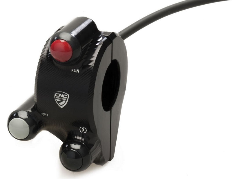 CNC Racing Right handlebar switch on throttle control unit cover, Black | SWM05B