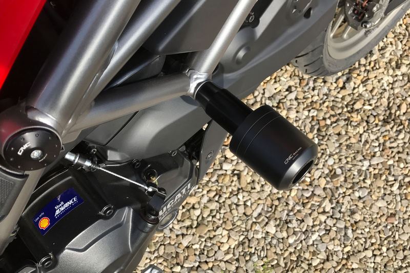 CNC Racing Frame crash protections Ducati Multistrada, Black | TC314B