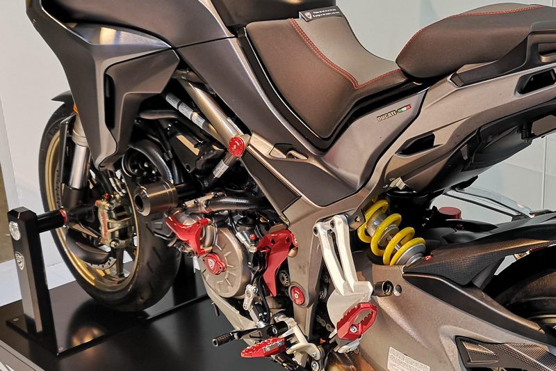 CNC Racing Frame crash protections Ducati Multistrada, Black | TC314B