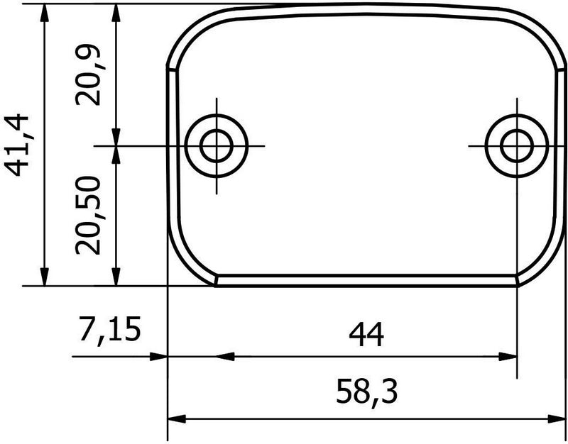 CNC Racing FLUID RESERVOIR CAP FRONT BRAKE - TOUCH | TF501
