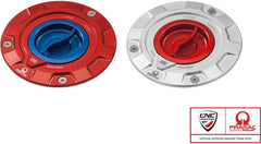 CNC Racing Fuel tank cap Pramac Racing Limited Edition, Silver/Red | TS423SPR