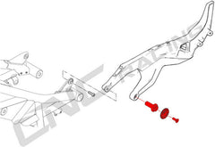 CNC Racing Rear frame holes plug Ducati XDiavel | TT539