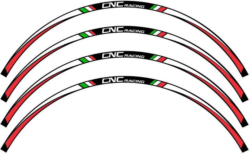 CNC Racing 17 inch wheel stripes kit, Black | WK001B