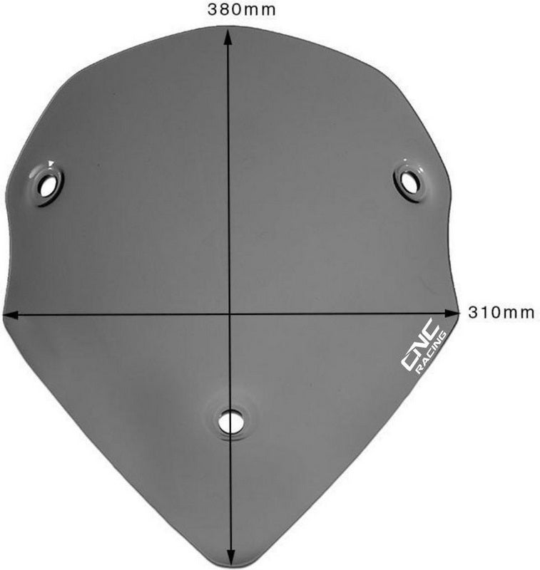 CNC Racing Windscreen Ducati Multistrada Sport - Smoke, Smoke | WS350LS