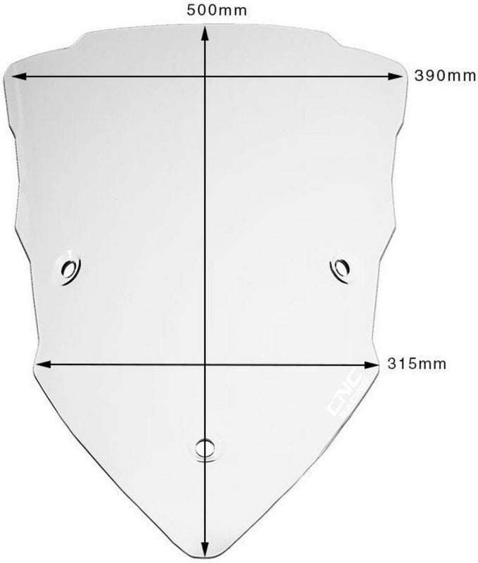 CNC Racing Windscreen Ducati Multistrada Touring - Clear, Clear | WS351CL