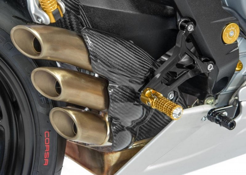 CNC Racing Exhaust heat shield carbon MV Agusta, Glossy Carbon | ZA832K