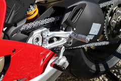 CNC Racing Heel guard kit for our rearsets Ducati Panigale V4 - carbon matt, Matt Carbon | ZA866Y