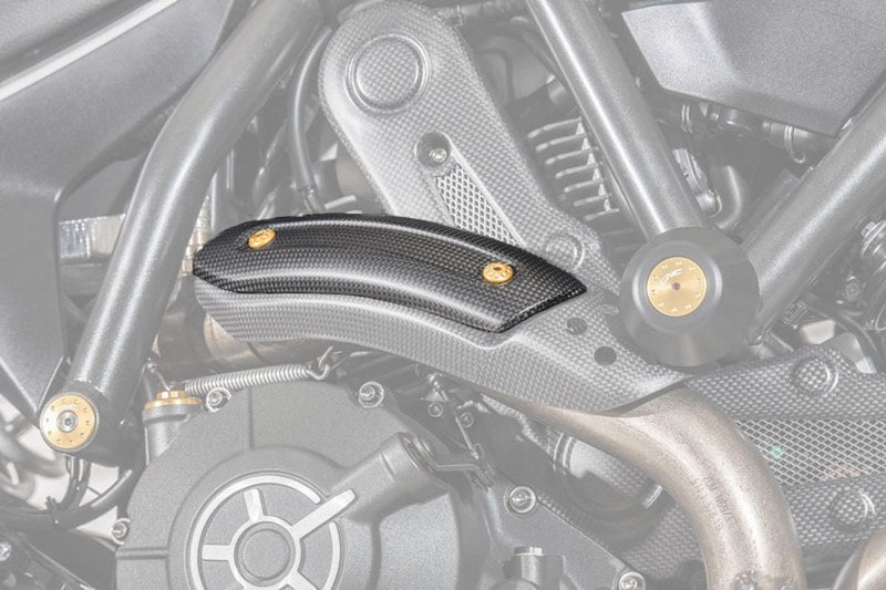 CNC Racing Exhaust pipe heat guard Ducati - matt carbon, Matt Carbon | ZA975Y