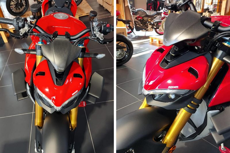 CNC Racing Sport screen Ducati Streetfighter V4 - matt carbon, Matt Carbon | ZA987Y