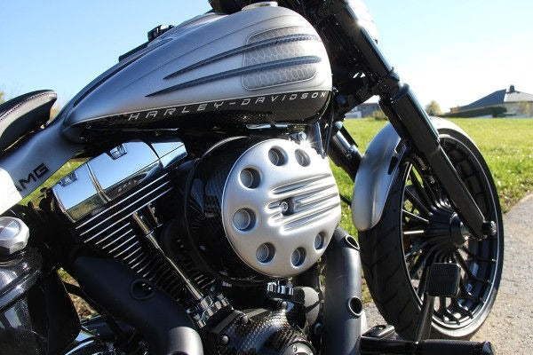 Cult-Werk Harley Breakout - Air Filter Cover Slotted (Bj. 2014 - 2017) | HD-BRO006