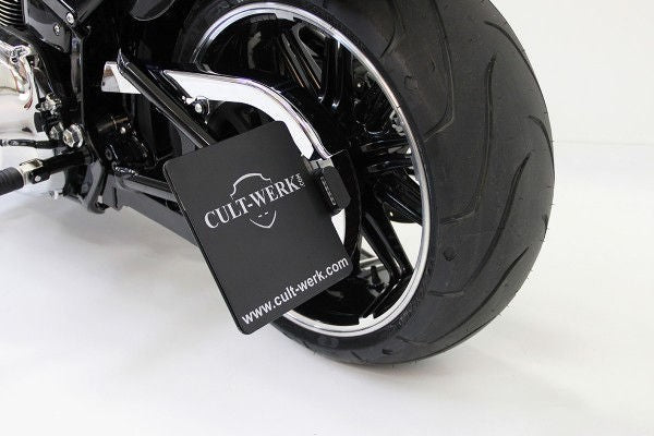 Cult-Werk HARLEY SOFTAIL - Kennzeichenhalter mit TÜV (BJ. ab 2018) | HD-BRO038-A