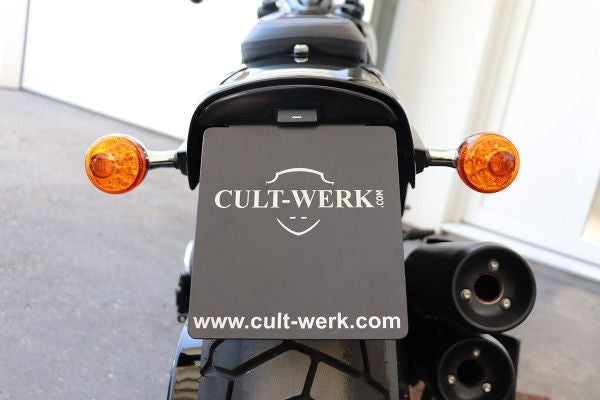 Cult-Werk Harley Fat Bob - License Plate Holder In The Middle (Bj. From 2018) | HD-BRO078
