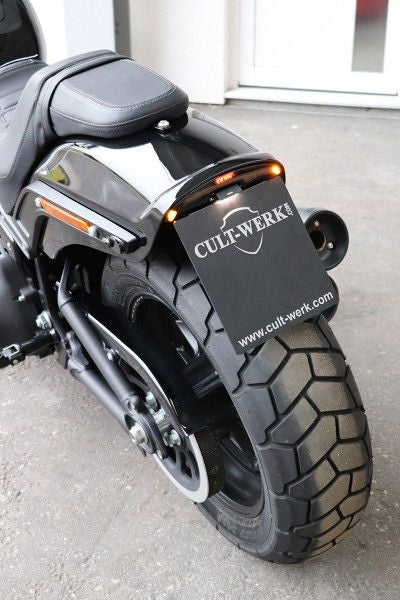 Cult-Werk Harley Fat Bob - License Plate Holder In The Middle (Bj. From 2018) | HD-BRO079