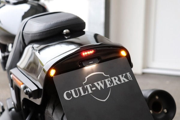 Cult-Werk Harley Fat Bob - License Plate Holder In The Middle (Bj. From 2018) | HD-BRO079