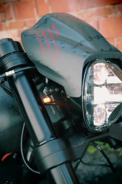 Cult-Werk Harley Fxdr - Front Indicator Bracket (Angled) | HD-BRO084