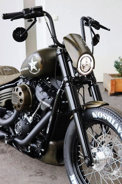 Cult-Werk Harley Street Bob - Headlight Mask Custom (Bj. From 2018) | HD-BRO098