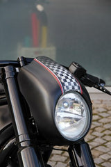 Cult-Werk HARLEY V ROD NIGHT ROD SPECIAL - Scheinwerfermaske (BJ. 2002 - 2011, Tachoversatz u. Tieferlegung) | HD-ROD010