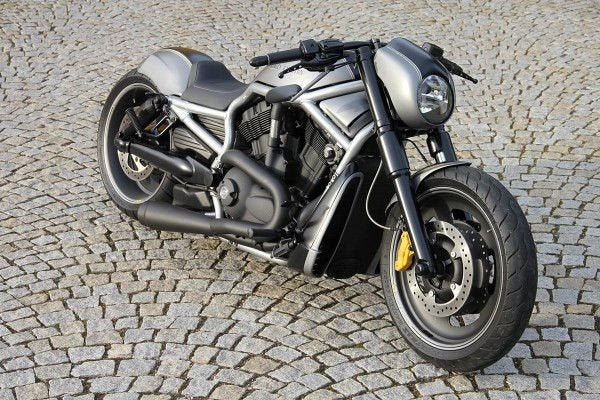Cult-Werk HARLEY V ROD NIGHT ROD SPECIAL - Scheinwerfermaske (BJ. 2002 - 2011, Tachoversatz u. Tieferlegung) | HD-ROD010