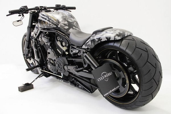 Cult-Werk Harley V Rod Night Rod Special - License Plate Holder With Tüv (Bj. 2002 - 2017) | HD-ROD012-FR2