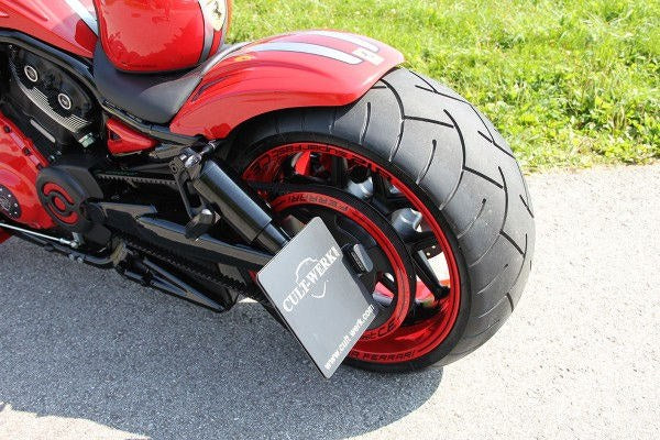 Cult-Werk Harley V Rod Night Rod Special - License Plate Holder With Tüv (Bj. 2002 - 2017) | HD-ROD012-NL