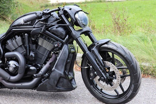Cult-Werk HARLEY V ROD NIGHT ROD SPECIAL - Kühlerverkleidung RACING (BJ. 2002 - 2017) | HD-ROD049