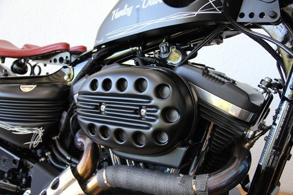 Cult-Werk HARLEY SPORTSTER - Luftfilterdeckel SLOTTED (BJ. SPO 2004 bis 2015, lackierfähig) | HD-SPO008