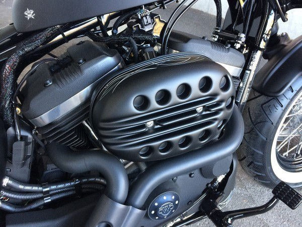 Cult-Werk HARLEY SPORTSTER - Luftfilterdeckel SLOTTED (BJ. SPO 2004 bis 2015, lackierfähig) | HD-SPO008