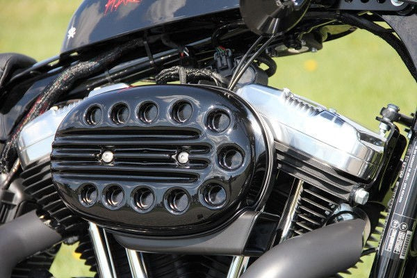 Cult-Werk HARLEY SPORTSTER - Luftfilterdeckel SLOTTED (BJ. SPO 2004 bis 2015, lackierfähig) | HD-SPO008