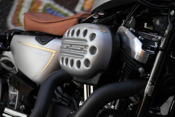Cult-Werk HARLEY SPORTSTER - Luftfilterdeckel SLOTTED (BJ. SPO 2004 bis 2015, lackierfähig) | HD-SPO008