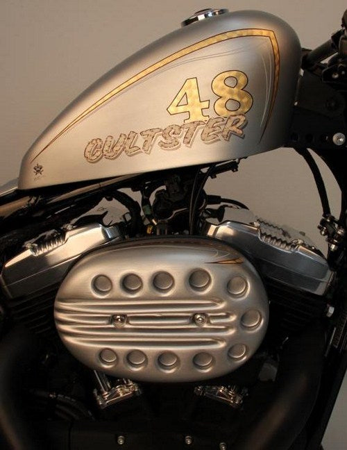 Cult-Werk HARLEY SPORTSTER - Luftfilterdeckel SLOTTED (BJ. SPO 2004 bis 2015, lackierfähig) | HD-SPO008