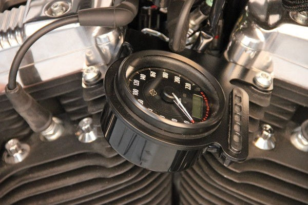 Cult-Werk HARLEY SPORTSTER - Tachohalterung seitlich (BJ. alle SPO 48, ohne Tachoabdeckung) | HD-SPO010