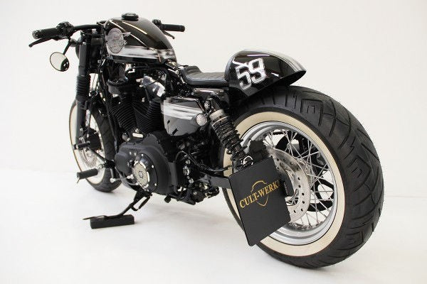 Cult-Werk HARLEY SPORTSTER - Kennzeichenhalter mit TÜV (BJ. alle SPO) | HD-SPO012-A