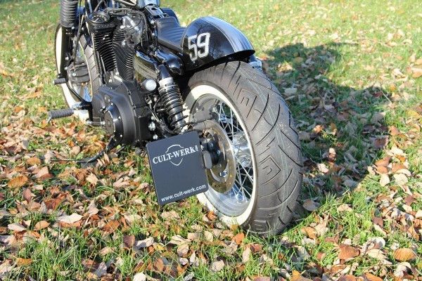 Cult-Werk Harley Sportster - License Plate Holder With Tüv (Bj. All Spo) | HD-SPO012-FR2