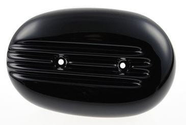 Cult-Werk HARLEY SPORTSTER - Luftfilterdeckel FIN (BJ. SPO 04 bis 15 + Roadster bis aktuell, schwarz glänzend) | HD-SPO025