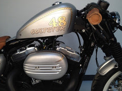 Cult-Werk HARLEY SPORTSTER - Luftfilterdeckel FIN (BJ. SPO 04 bis 15 + Roadster bis aktuell, schwarz glänzend) | HD-SPO025