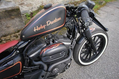 Cult-Werk HARLEY SPORTSTER - Luftfilterdeckel FIN (BJ. SPO 04 bis 15 + Roadster bis aktuell, schwarz glänzend) | HD-SPO025