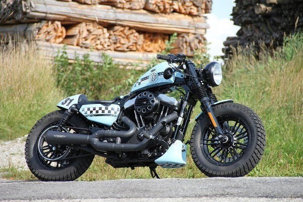 Cult-Werk HARLEY SPORTSTER - Bugspoiler BOBBER (BJ. alle SPO, schwarz glänzend) | HD-SPO070