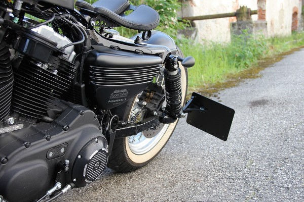Cult-Werk HARLEY SPORTSTER - Seitendeckelset BOBBER (BJ. SPO ab 2014 bis aktuell, schwarz glänzend) | HD-SPO103