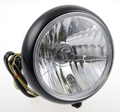 Cult-Werk HARLEY SPORTSTER - 7" Scheinwerfer (schwarz mit Klarglas) | HD-UNI004