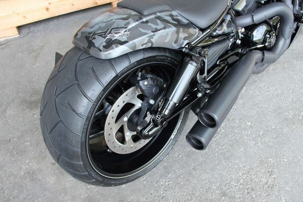 Cult-Werk HARLEY - LED Rücklicht / Blinker 3 in 1 (schwarz mit getöntem Glas) | HD-UNI005