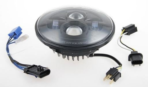 Cult-Werk HARLEY TOURING - 7" LED Scheinwerfer (schwarz) | HD-UNI008