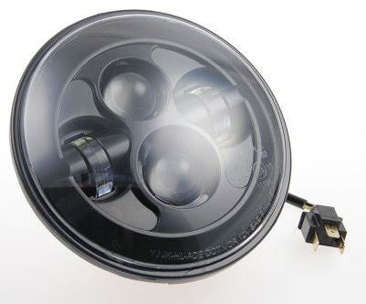 Cult-Werk HARLEY TOURING - 7" LED Scheinwerfer (schwarz) | HD-UNI008