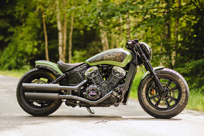 Cult-Werk INDIAN SCOUT - REAR SHOCK ABSORBER COVERS (BJ. BOBBER FROM 2018) | IN-SCO019
