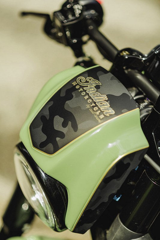 Cult-Werk INDIAN SCOUT - HEADLIGHT MASK NRS STYLE (BJ. BOBBER FROM 2018) | IN-SCO020