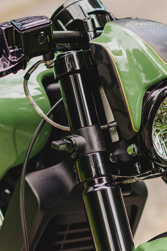 Cult-Werk INDIAN SCOUT - LED INDICATOR SET "SHORTY" INCL. HOLDER (BJ. SCOUT MODELS FROM 2015) | IN-SCO045