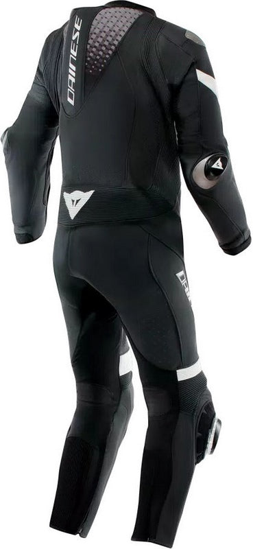Dainese LAGUNA SECA 6 PERF 1PC LEATHER SUIT, BLACK/WHITE/ANTHRACITE, Size 52 | 2015100061F13012